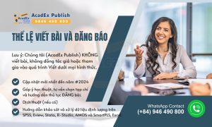 THỂ LỆ VIẾT BÀI VÀ ĐĂNG BÁO