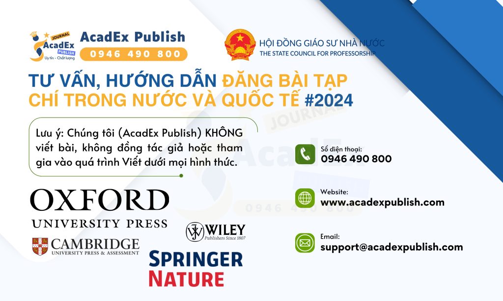 Tư vấn, hướng dẫn ĐĂNG bài tạp chí trong nước và quốc tế #2024