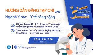HƯỚNG DẪN ĐĂNG TẠP CHÍ - Ngành Y học – Y tế công cộng
