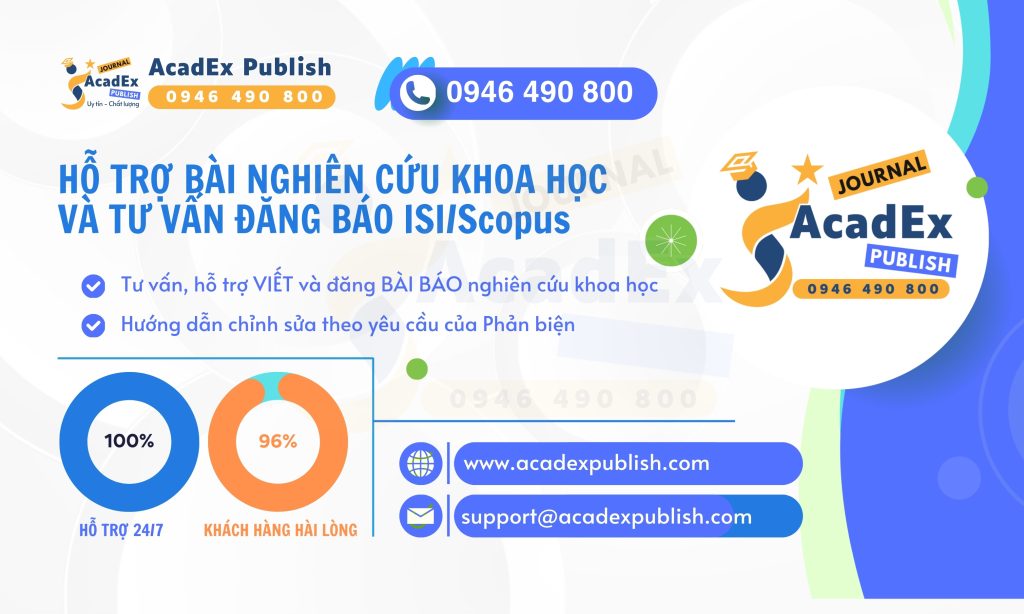 Hỗ trợ BÀI nghiên cứu khoa học và Tư vấn Đăng báo ISI/Scopus – Giải pháp học thuật minh bạch cùng Acadex Publish
