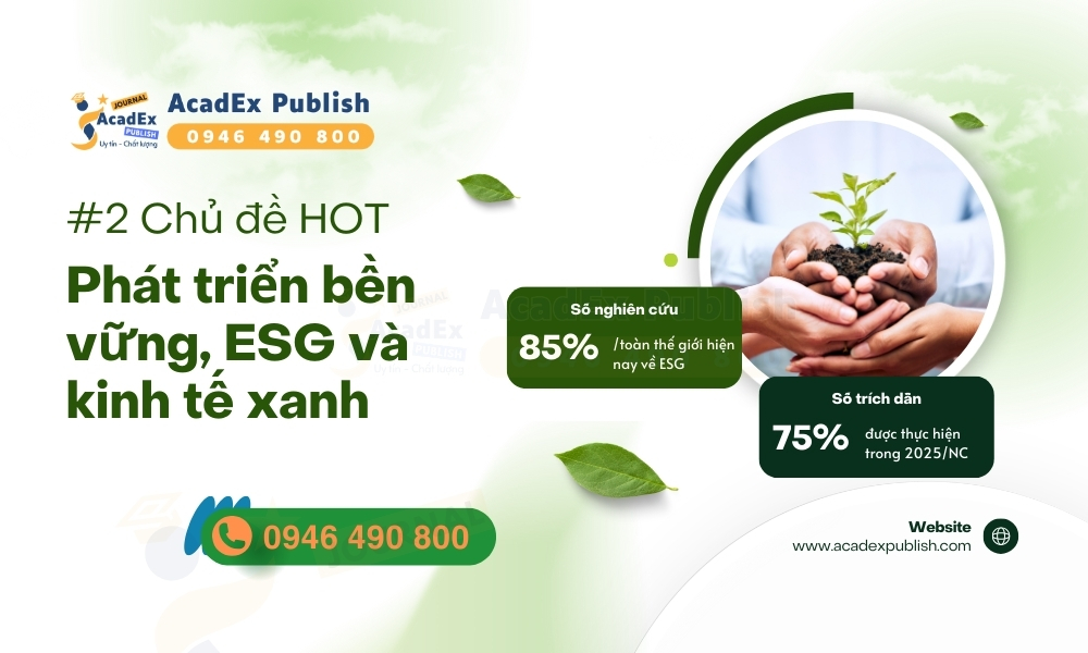 Phát triển bền vững, ESG và kinh tế xanh